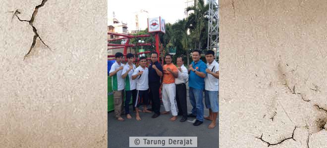 Officials and members of Tarung Derajat in Viet Nam