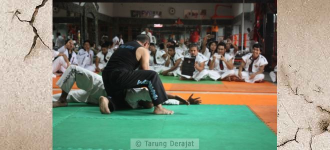Participants received training directly from Sang Guru Tarung Derajat